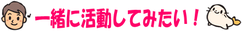 一緒に活動してみたい！